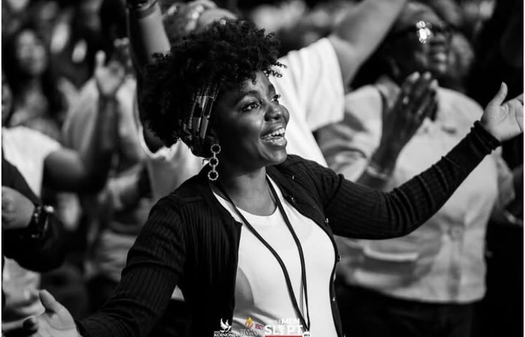 Woman in worship